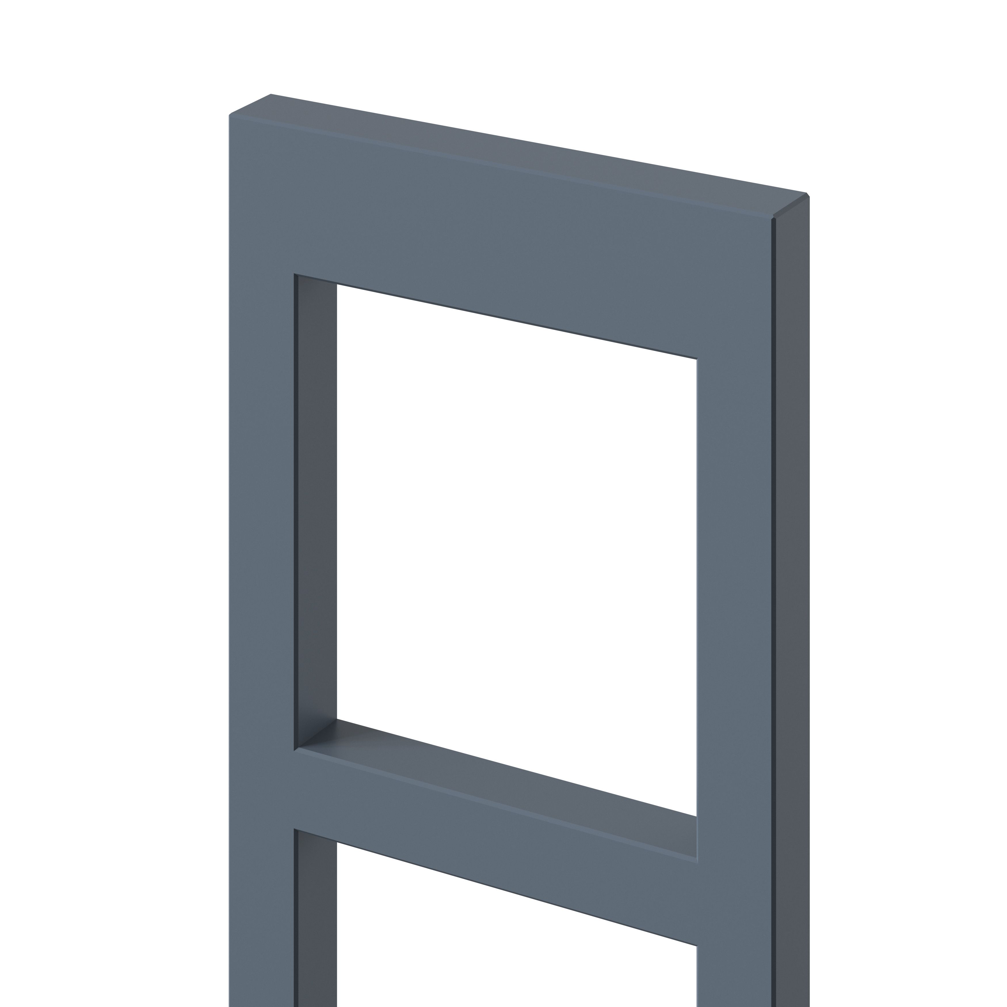 GoodHome Alisma Matt blue Tall Wine rack fascia, (H)715mm(W)147mm