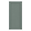 GoodHome Alpinia Matt Green Painted Wood Effect Shaker 70:30 Larder/Fridge Cabinet door (W)600mm (H)1287mm (T)18mm