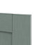 GoodHome Alpinia Matt Green Painted Wood Effect Shaker Appliance Cabinet door (W)600mm (H)626mm (T)18mm