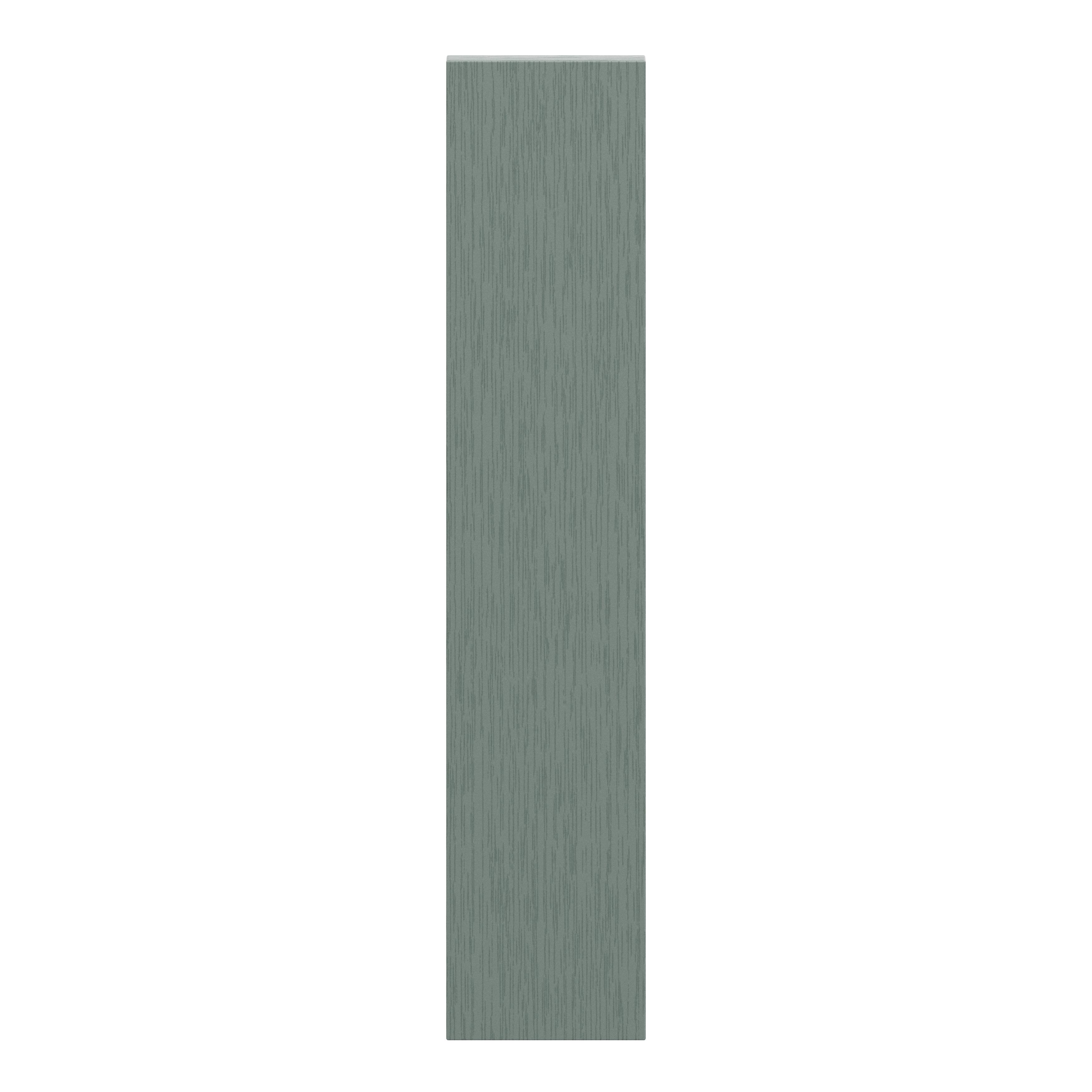 GoodHome Alpinia Matt Green Painted Wood Effect Shaker Highline Cabinet door (W)150mm (H)715mm (T)18mm