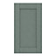 GoodHome Alpinia Matt Green Painted Wood Effect Shaker Highline Cabinet door (W)450mm (H)715mm (T)18mm