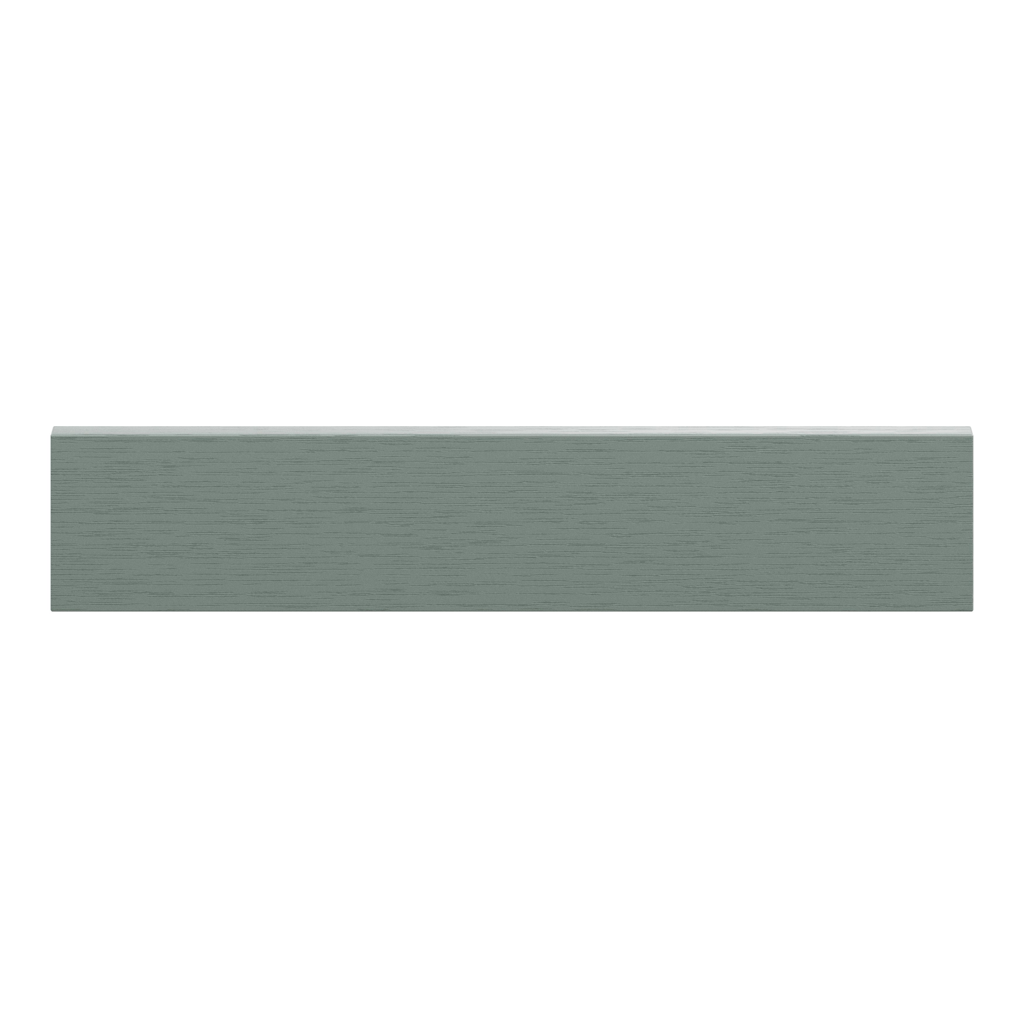 GoodHome Alpinia Matt Green Painted Wood Effect Shaker Standard Appliance & larder Appliance Filler panel (H)115mm (W)597mm