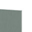 GoodHome Alpinia Matt Green Painted Wood Effect Shaker Standard Appliance & larder End panel (H)2010mm (W)570mm, Pair