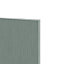 GoodHome Alpinia Matt Green Painted Wood Effect Shaker Standard Base Drawer end panel (H)720mm (W)570mm