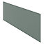 GoodHome Alpinia Matt Green Painted Wood Effect Shaker Standard Breakfast bar back panel (H)890mm (W)2000mm