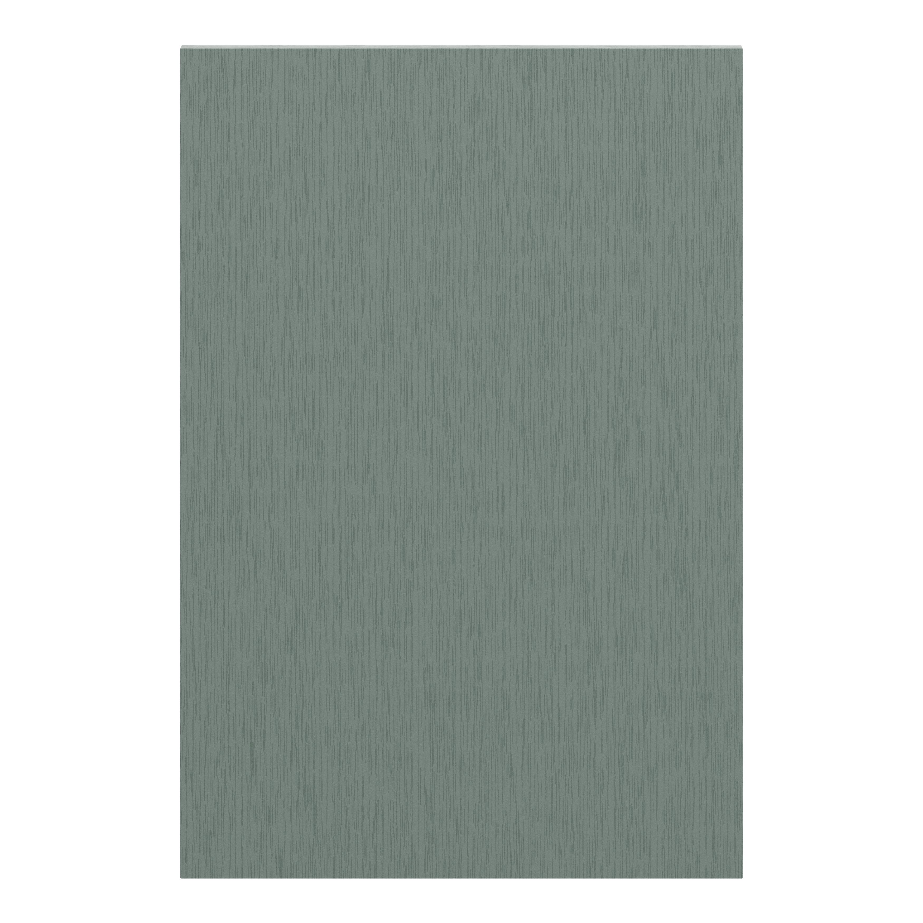 GoodHome Alpinia Matt Green Painted Wood Effect Shaker Standard Clad on end panel (H)934mm (W)640mm