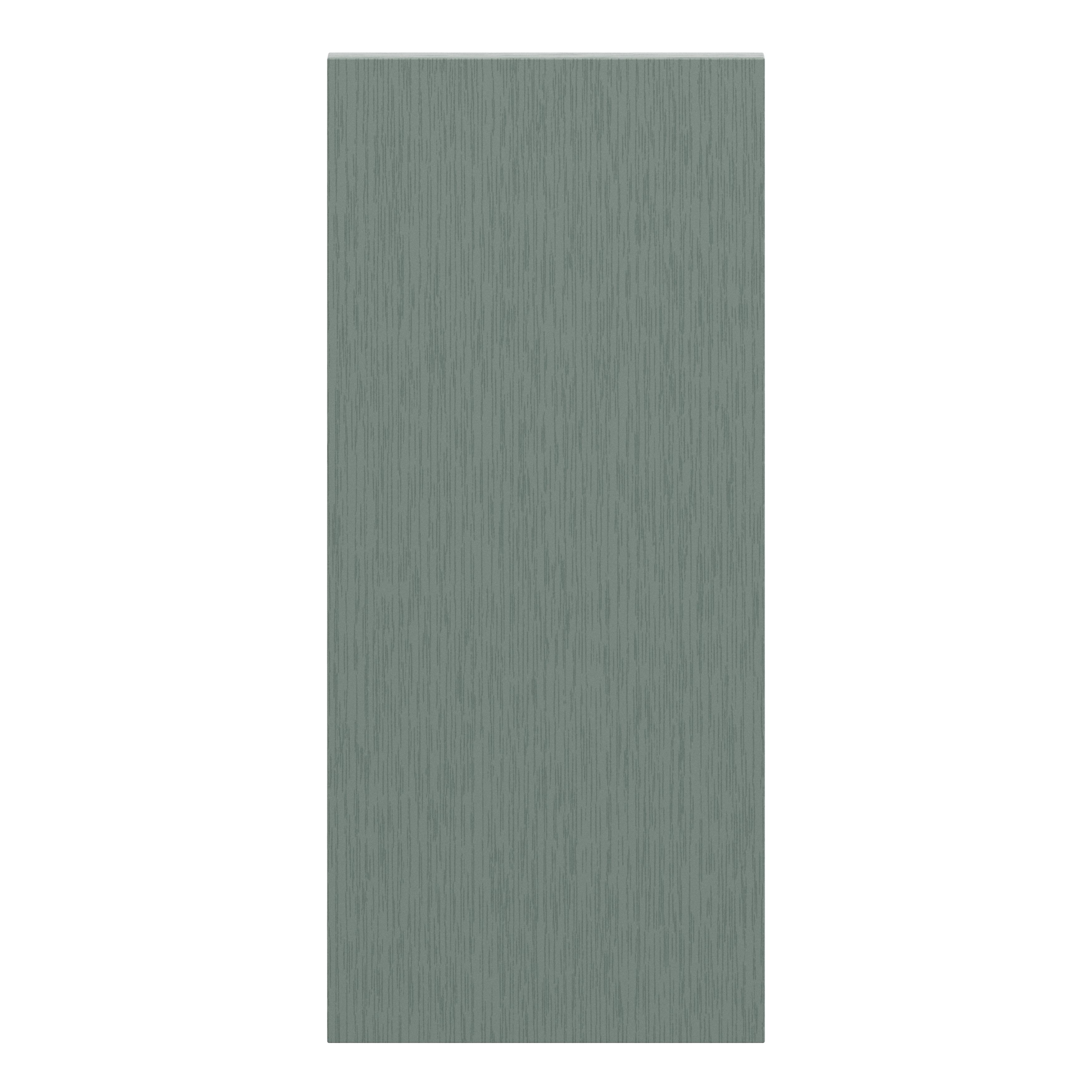 GoodHome Alpinia Matt Green Painted Wood Effect Shaker Standard Wall ...