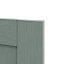 GoodHome Alpinia Matt Green Painted Wood Effect Shaker Tall appliance Cabinet door (W)600mm (H)806mm (T)18mm