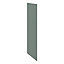 GoodHome Alpinia Matt Green Painted Wood Effect Shaker Tall Appliance & larder End panel (H)2190mm (W)570mm, Pair
