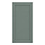 GoodHome Alpinia Matt Green Painted Wood Effect Shaker Tall larder Cabinet door (W)600mm (H)1181mm (T)18mm