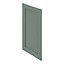 GoodHome Alpinia Matt Green Painted Wood Effect Shaker Tall wall Cabinet door (W)500mm (H)895mm (T)18mm