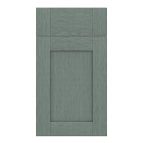GoodHome Alpinia Matt green wood effect Drawerline door & drawer front, (W)400mm (H)715mm (T)18mm