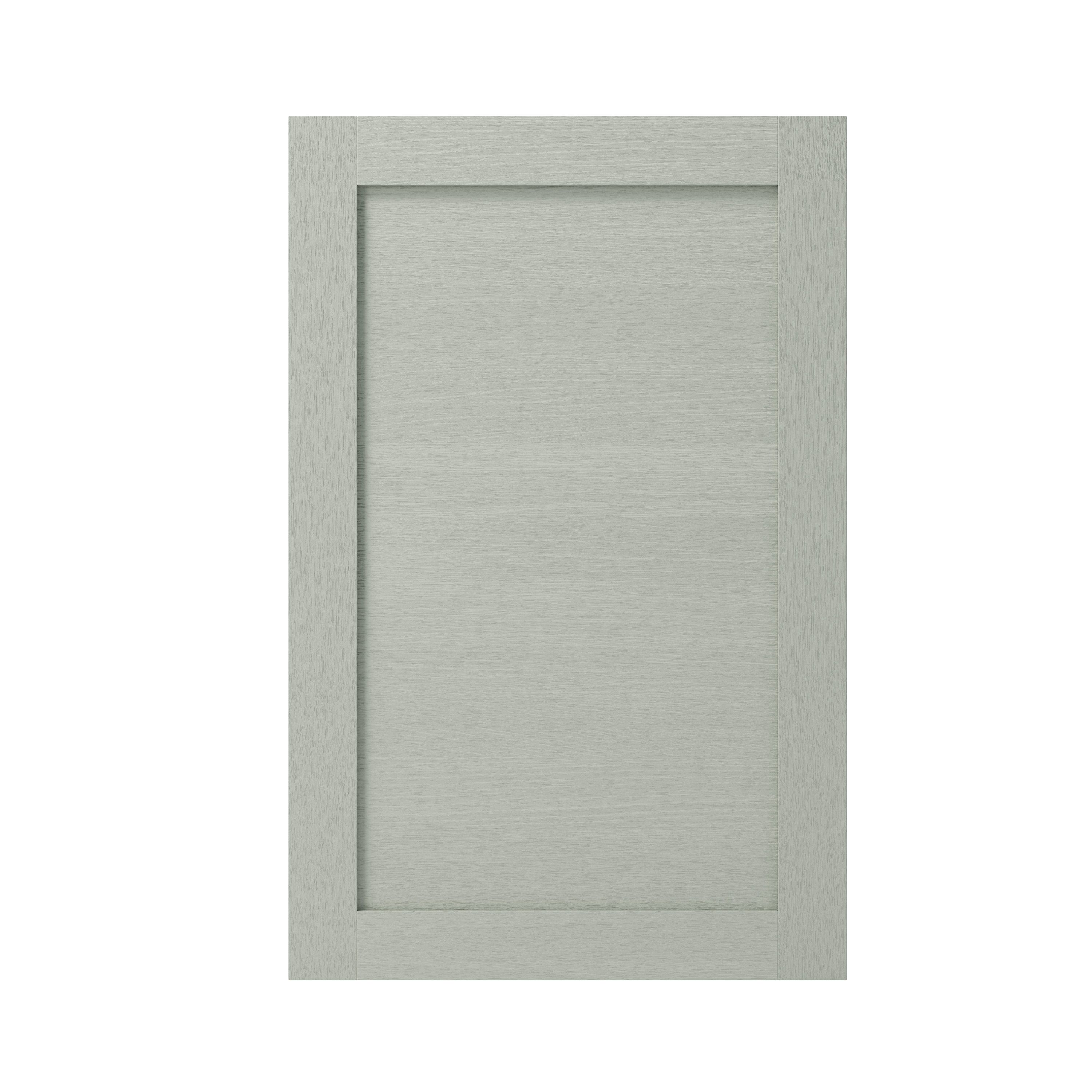 GoodHome Alpinia Matt grey painted wood effect shaker 50:50 Larder Cabinet door (W)600mm (H)1001mm (T)18mm