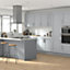 GoodHome Alpinia Matt grey painted wood effect shaker Base Kitchen cabinet (W)1000mm (H)720mm