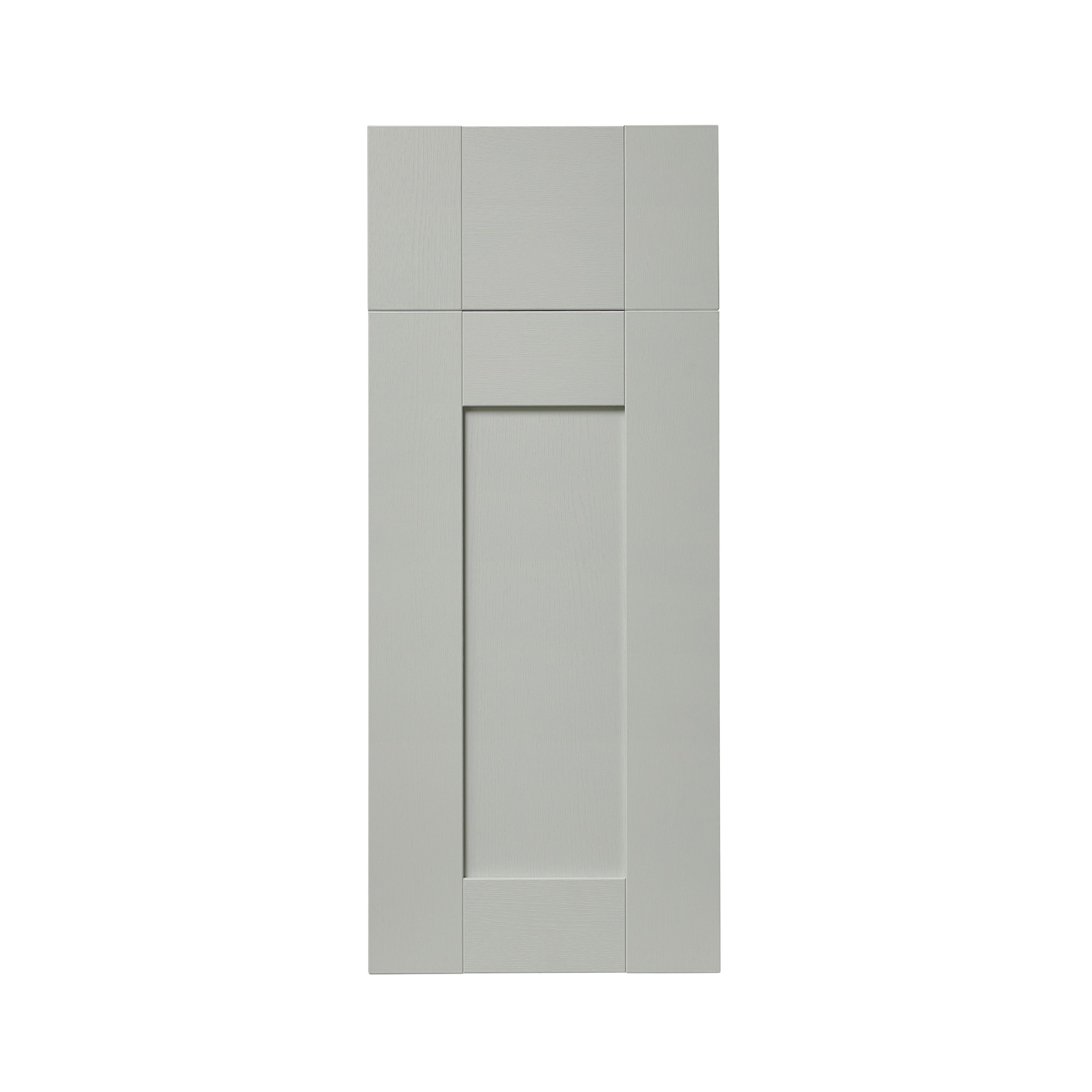 GoodHome Alpinia Matt grey painted wood effect shaker door, (W