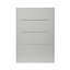 GoodHome Alpinia Matt grey painted wood effect shaker Drawer front (W)500mm, Pack of 4
