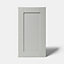 GoodHome Alpinia Matt Grey Painted Wood Effect Shaker Highline Cabinet door (W)450mm (H)715mm (T)18mm