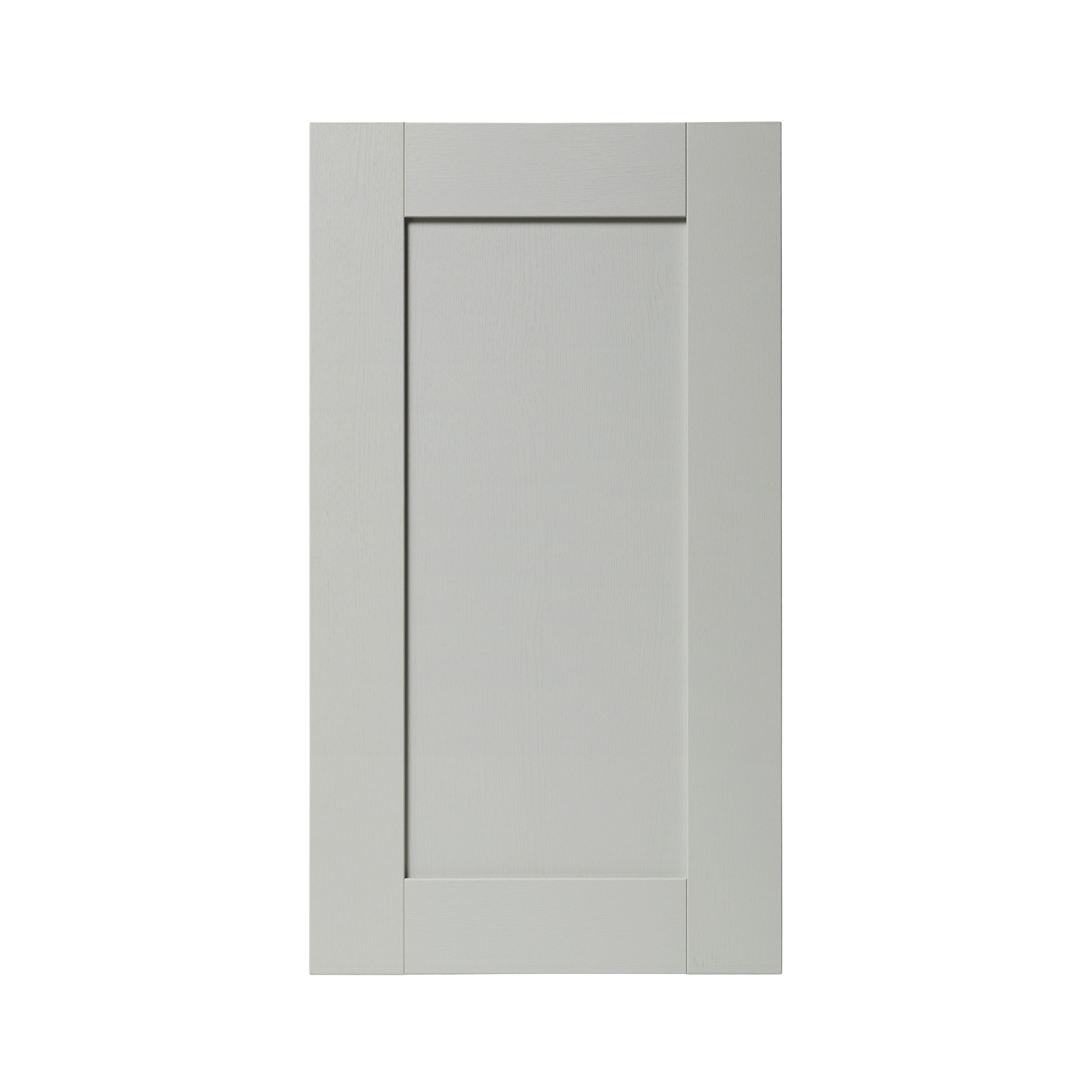 GoodHome Alpinia Matt Grey Painted Wood Effect Shaker Highline Cabinet door (W)450mm (H)715mm (T)18mm