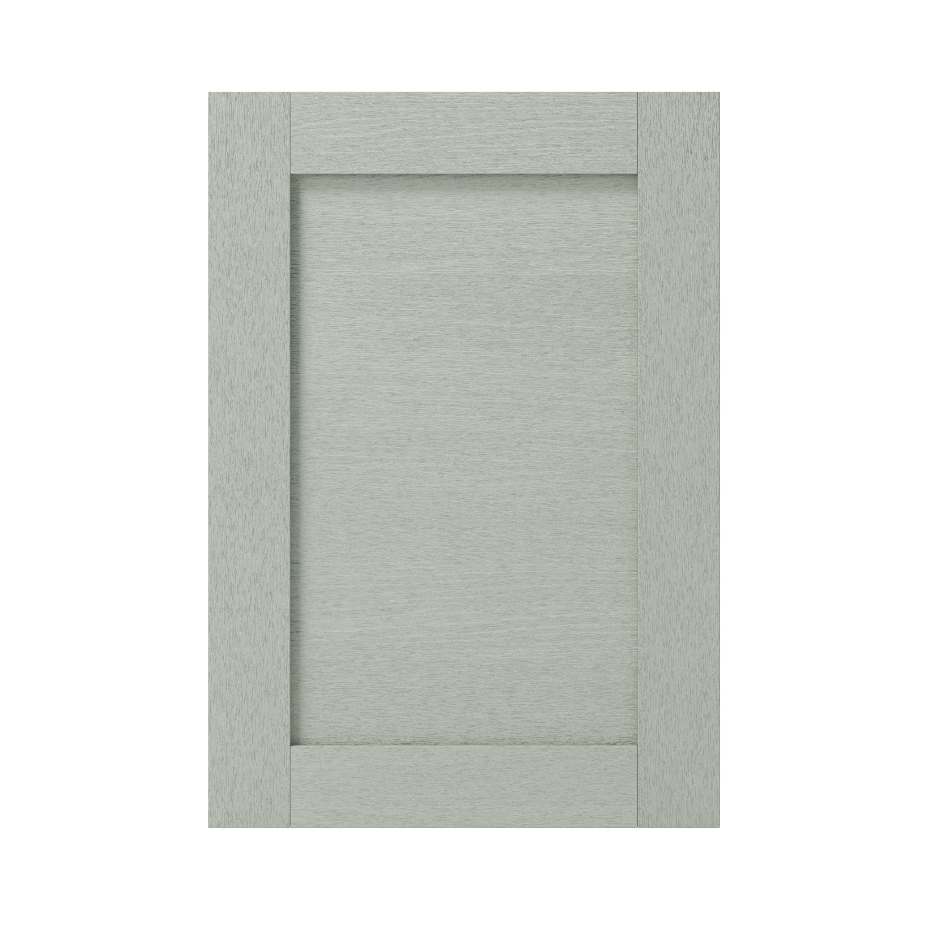 GoodHome Alpinia Matt grey painted wood effect shaker Highline Cabinet door (W)500mm (H)715mm (T)18mm