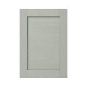 GoodHome Alpinia Matt grey painted wood effect shaker Highline Cabinet door (W)500mm (H)715mm (T)18mm