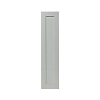 GoodHome Alpinia Matt grey painted wood effect shaker Larder Cabinet door (W)300mm (H)1287mm (T)18mm