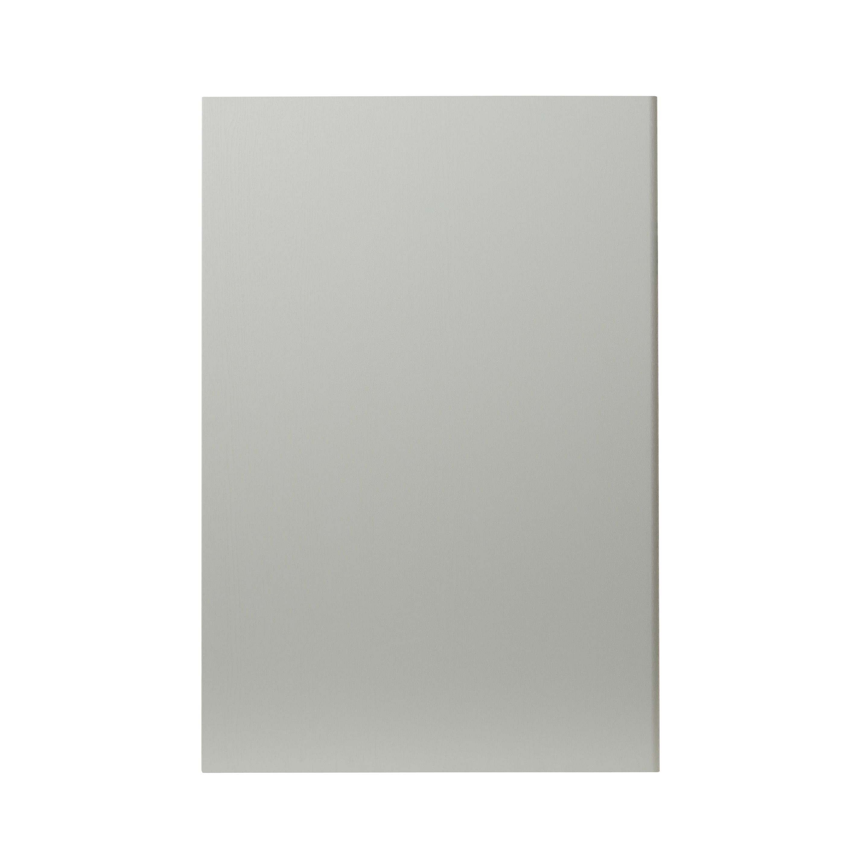 GoodHome Alpinia Matt grey painted wood effect shaker Standard Clad on end panel (H)900mm (W)610mm