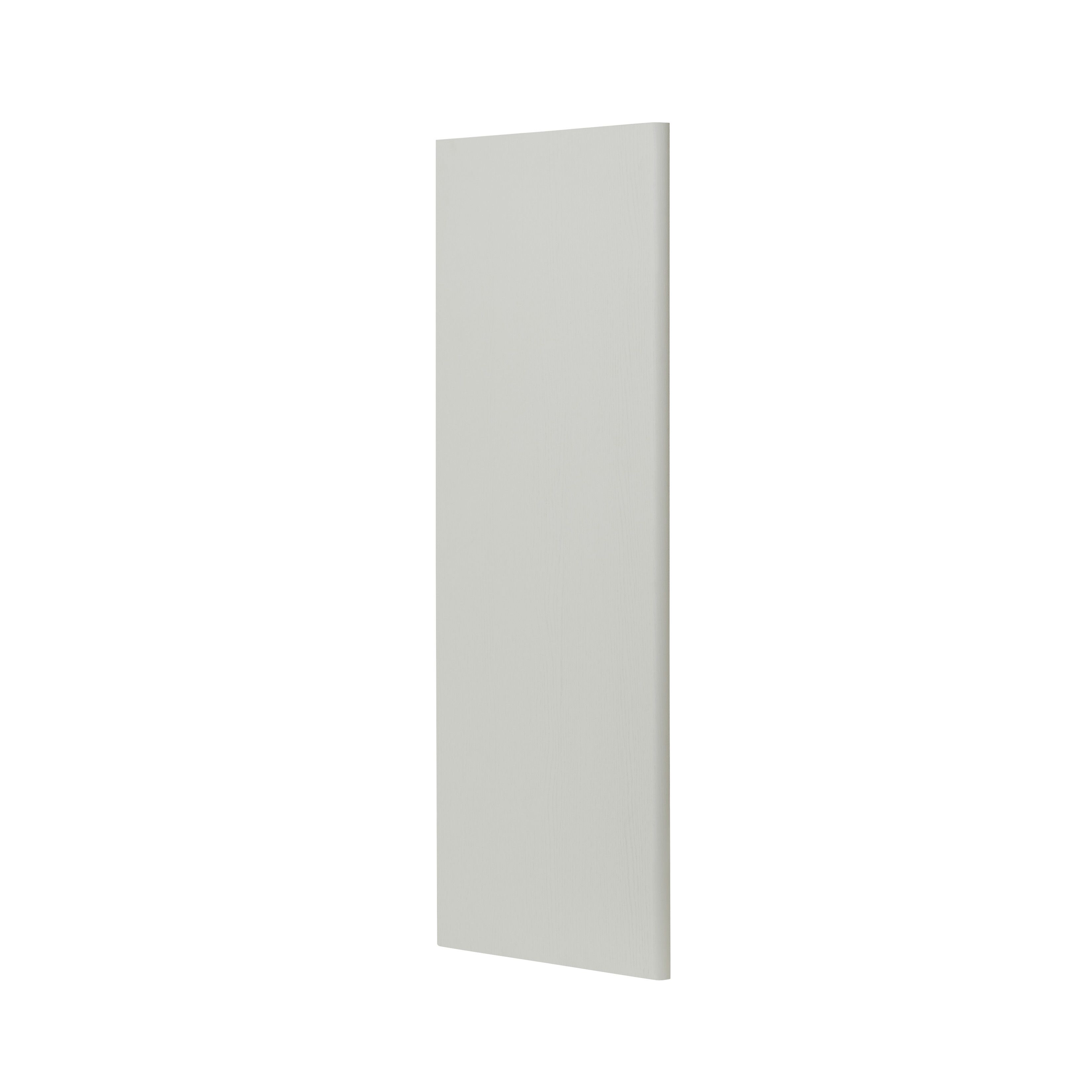 GoodHome Alpinia Matt grey painted wood effect shaker Standard Wall Clad on end panel (H)960mm (W)360mm
