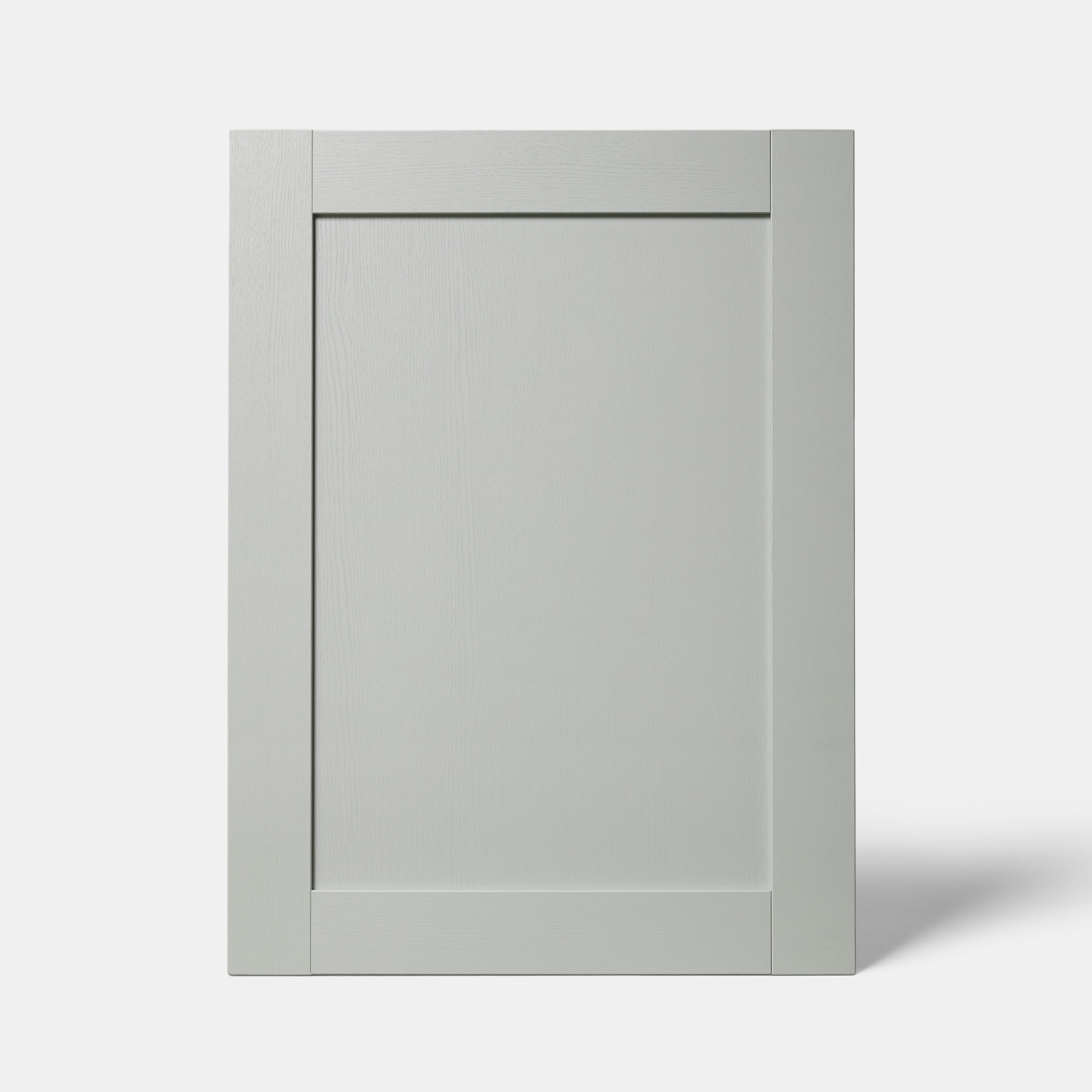 GoodHome Alpinia Matt grey painted wood effect shaker Tall appliance Cabinet door (W)600mm (H)806mm (T)18mm