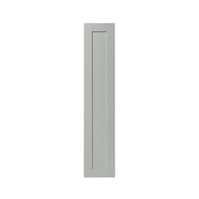 GoodHome Alpinia Matt grey painted wood effect shaker Tall larder Cabinet door (W)300mm (H)1467mm (T)18mm