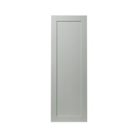 GoodHome Alpinia Matt grey painted wood effect shaker Tall larder Cabinet door (W)500mm (H)1467mm (T)18mm