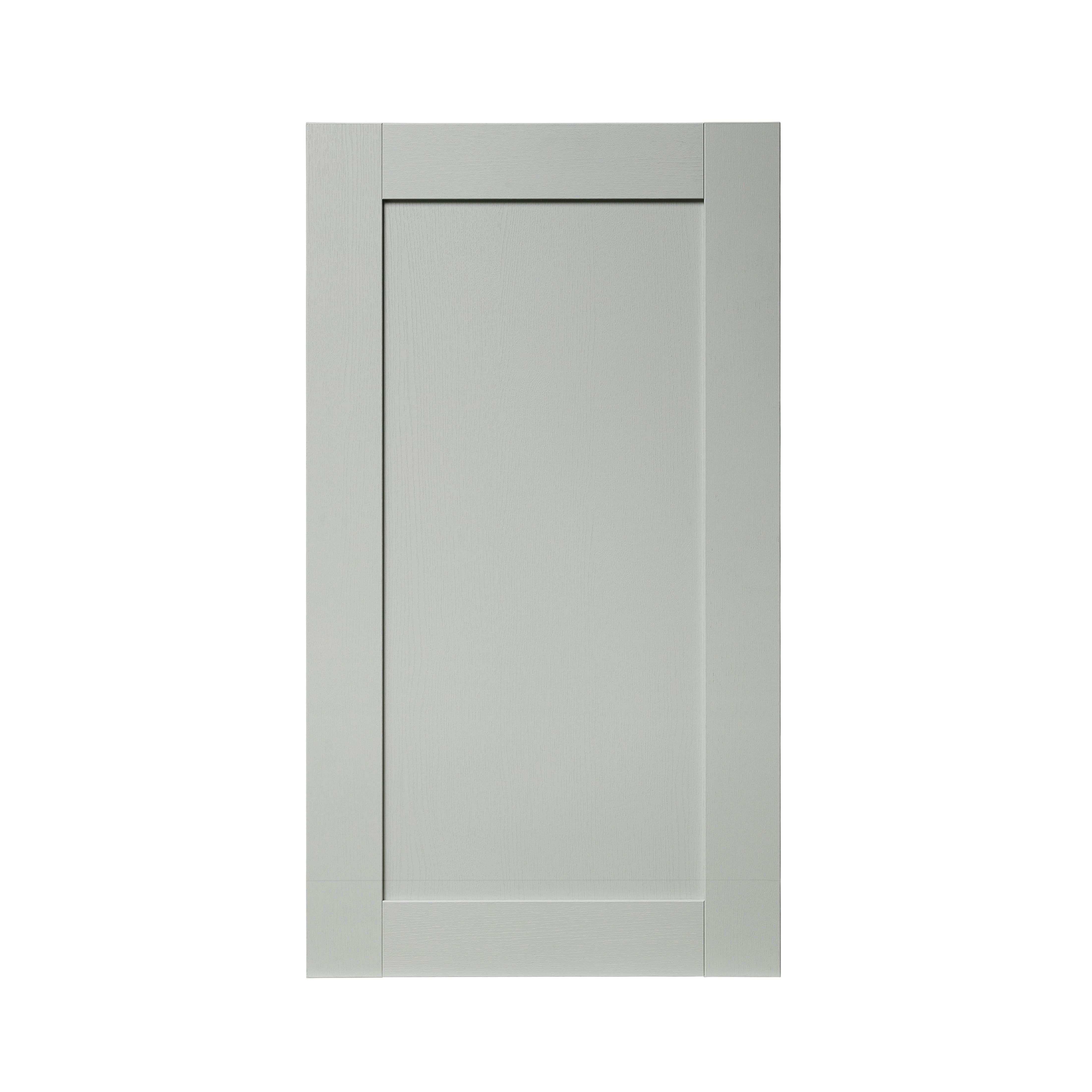 GoodHome Alpinia Matt grey painted wood effect shaker Tall wall Cabinet door (W)500mm (H)895mm (T)18mm