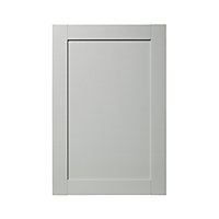 GoodHome Alpinia Matt grey painted wood effect shaker Tall wall Cabinet door (W)600mm (H)895mm (T)18mm