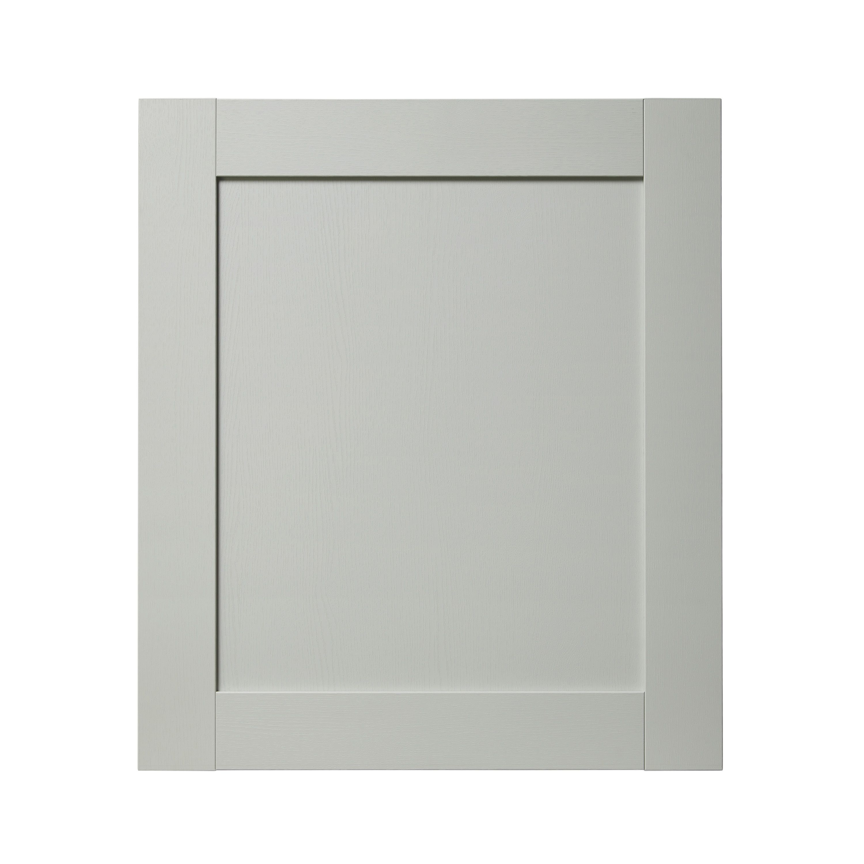 GoodHome Alpinia Matt grey wood effect Shaker Appliance Cabinet door (W)600mm (H)687mm (T)18mm