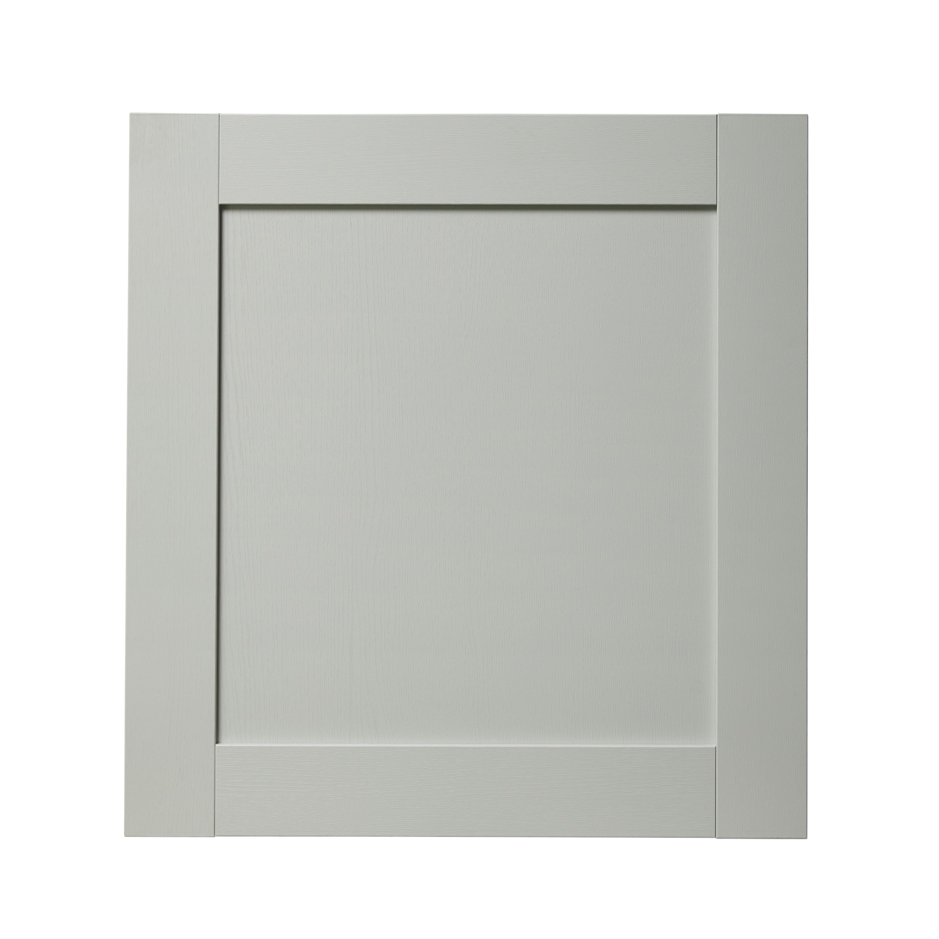 GoodHome Alpinia Matt grey wood effect Tall appliance Cabinet door (W)600mm (H)633mm (T)18mm