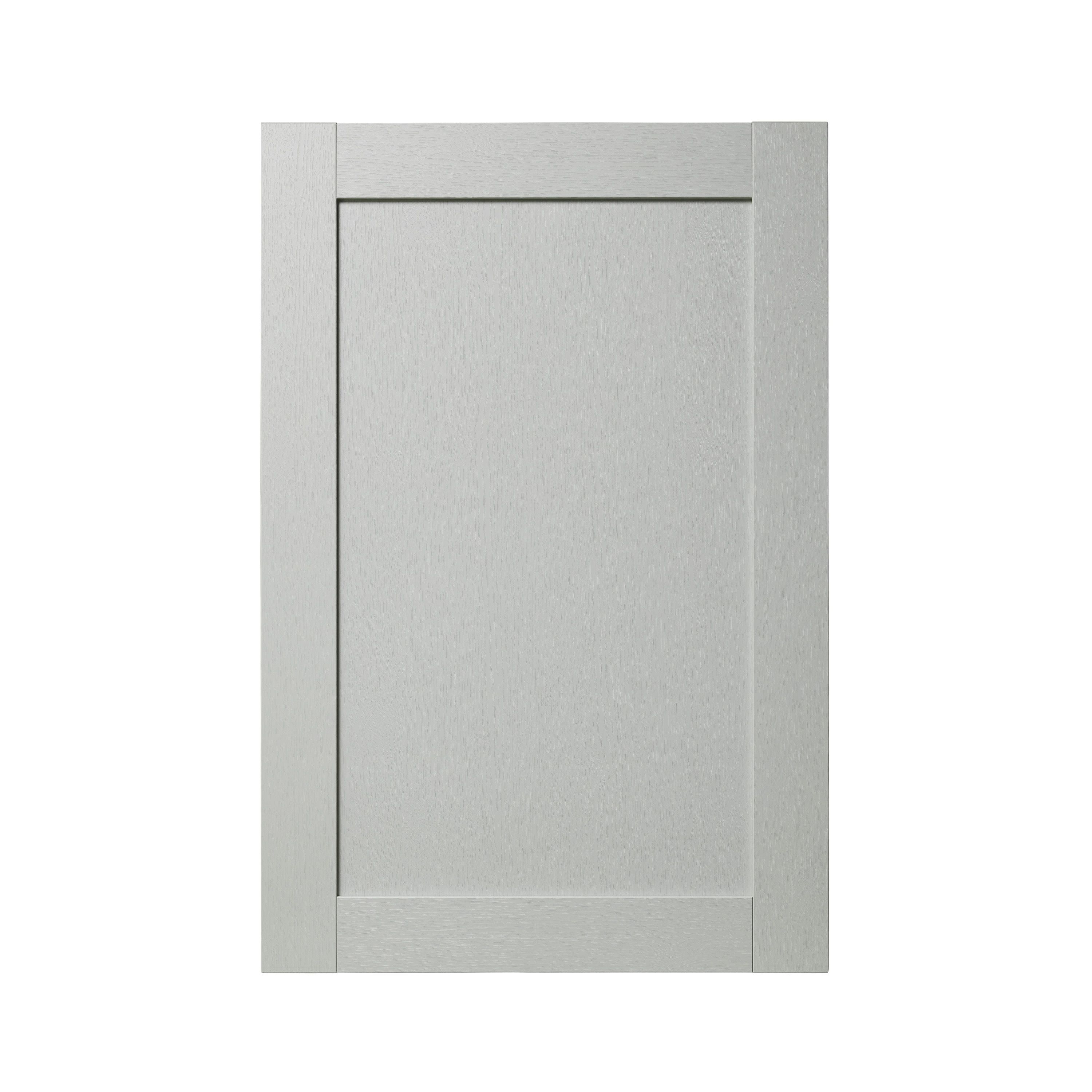 GoodHome Alpinia Matt grey wood effect Tall wall Cabinet door (W)600mm (H)895mm (T)18mm