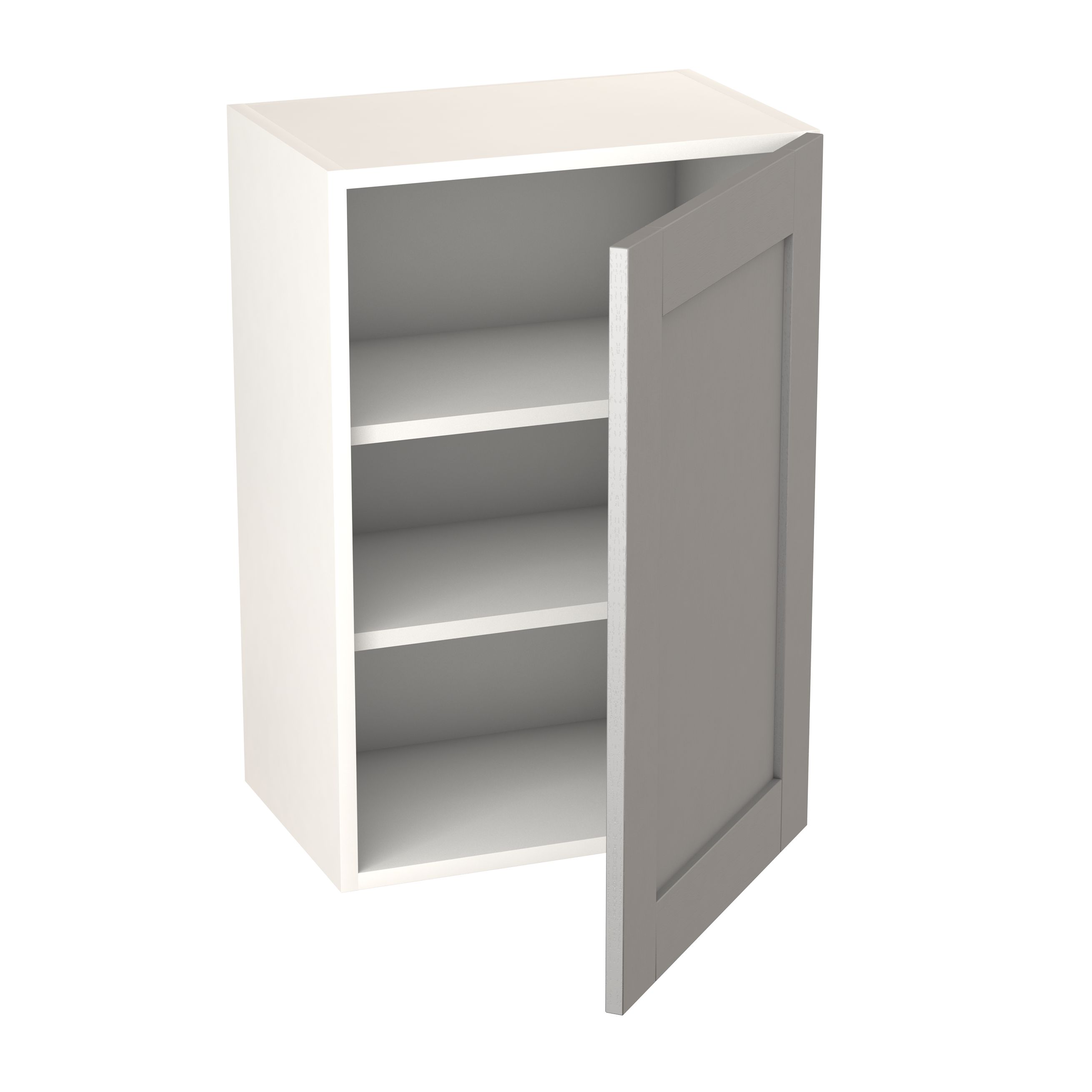 GoodHome Alpinia Matt grey wood effect Wall Kitchen cabinet (W) 500mm (H)720mm