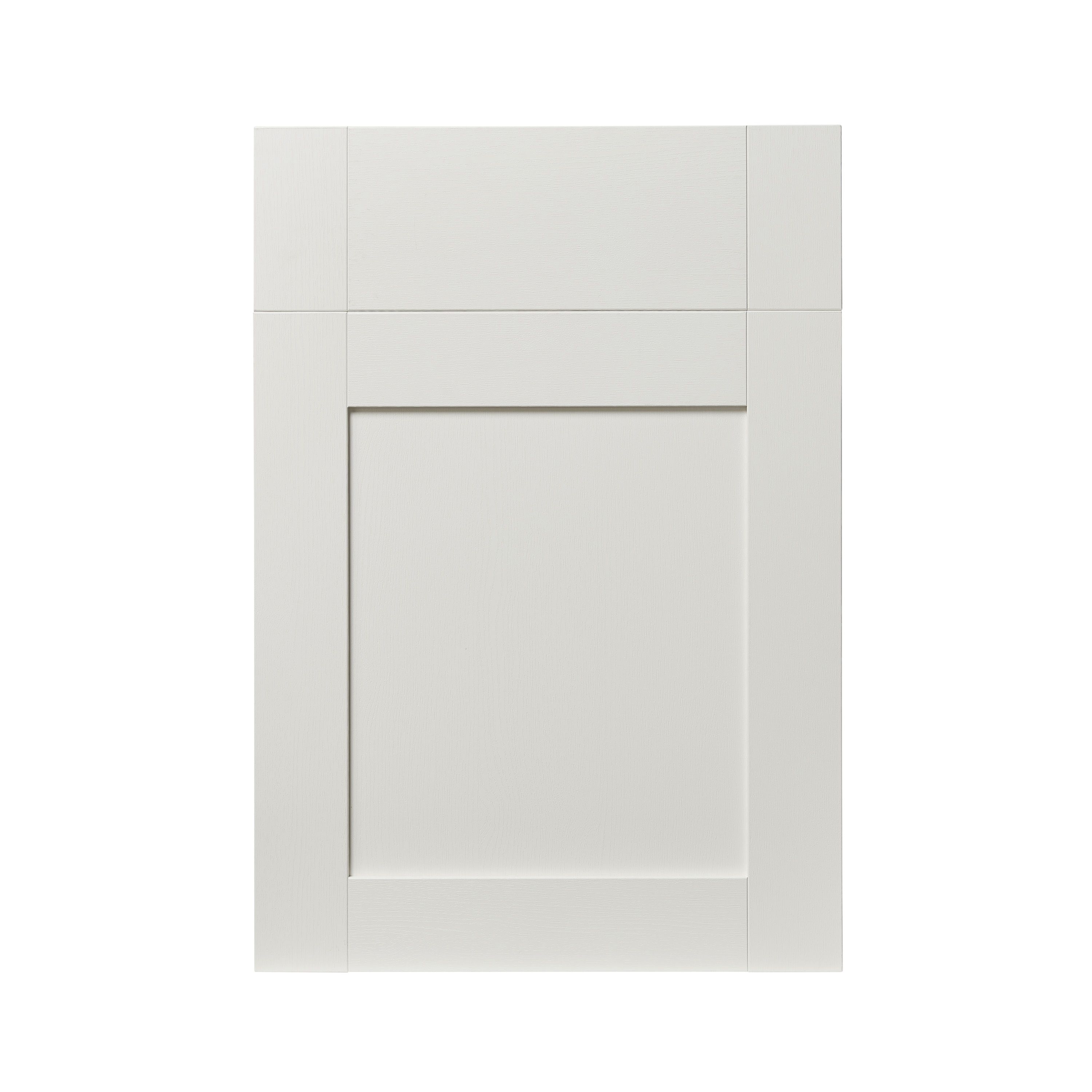 GoodHome Alpinia Matt ivory painted wood effect shaker Drawerline