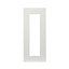 GoodHome Alpinia Matt ivory painted wood effect shaker Glazed Cabinet door (W)300mm (H)715mm (T)18mm
