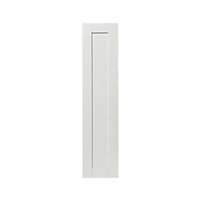 GoodHome Alpinia Matt ivory painted wood effect shaker Larder Cabinet door (W)300mm (H)1287mm (T)18mm