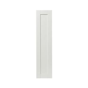 GoodHome Alpinia Matt ivory painted wood effect shaker Larder Cabinet door (W)300mm (H)1287mm (T)18mm