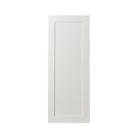 GoodHome Alpinia Matt ivory painted wood effect shaker Larder Cabinet door (W)500mm (H)1287mm (T)18mm