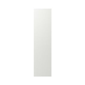 GoodHome Alpinia Matt ivory painted wood effect shaker Tall Appliance & larder End panel (H)2190mm (W)570mm, Set