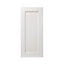 GoodHome Alpinia Matt ivory painted wood effect shaker Tall wall Cabinet door (W)400mm (H)895mm (T)18mm