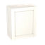 GoodHome Alpinia Matt ivory painted wood effect shaker Wall Kitchen cabinet (W)600mm (H)720mm