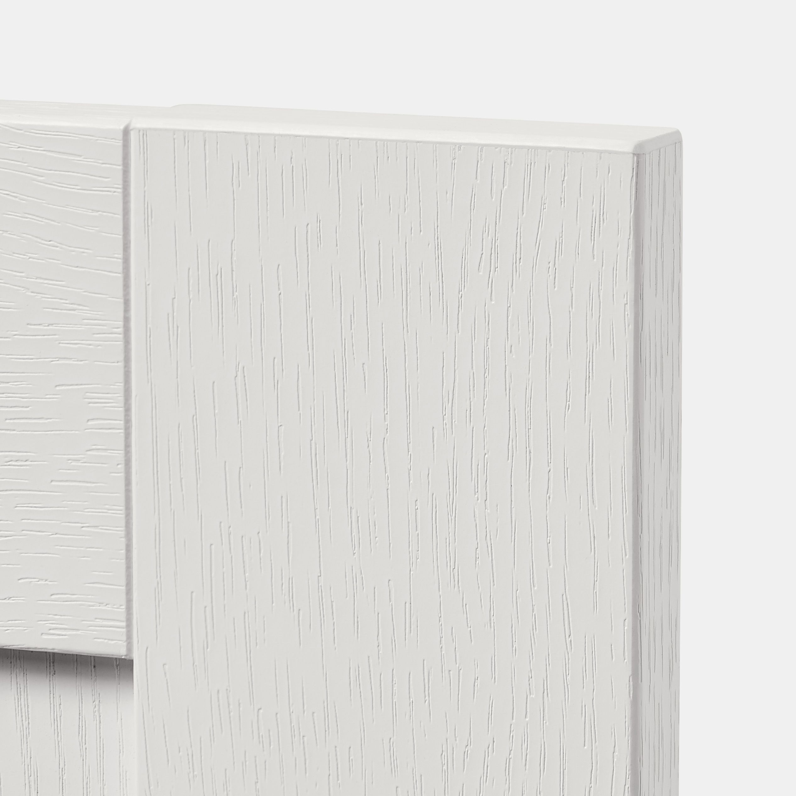 GoodHome Alpinia Matt Ivory Shaker Highline Cabinet door (W)450mm (H)715mm (T)18mm