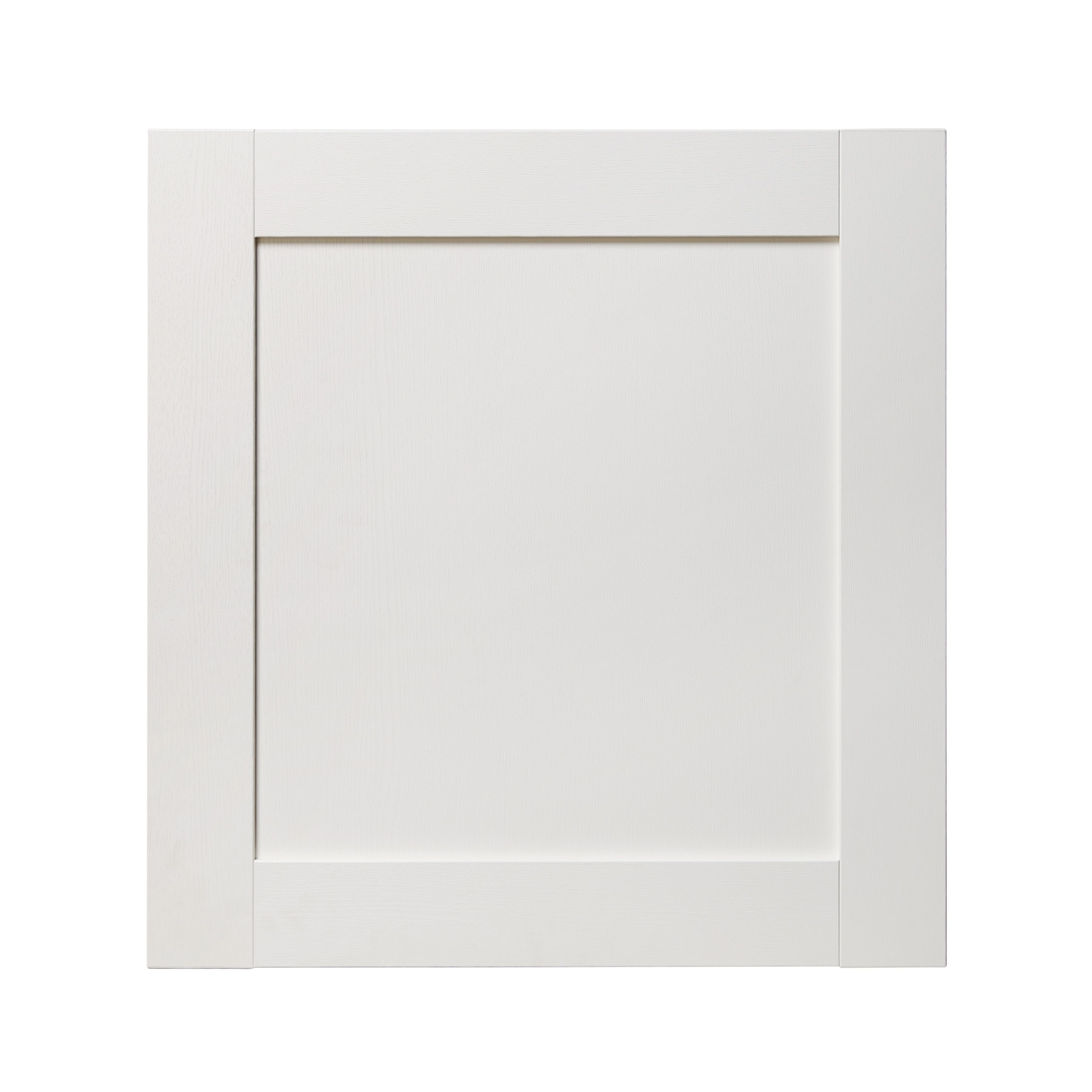 GoodHome Alpinia Matt ivory wood effect Appliance Cabinet door (W)600mm (H)626mm (T)18mm