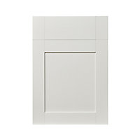 GoodHome Alpinia Matt ivory wood effect Door & drawer, (W)500mm (H)715mm (T)18mm
