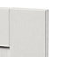 GoodHome Alpinia Matt ivory wood effect Door & drawer, (W)500mm (H)715mm (T)18mm