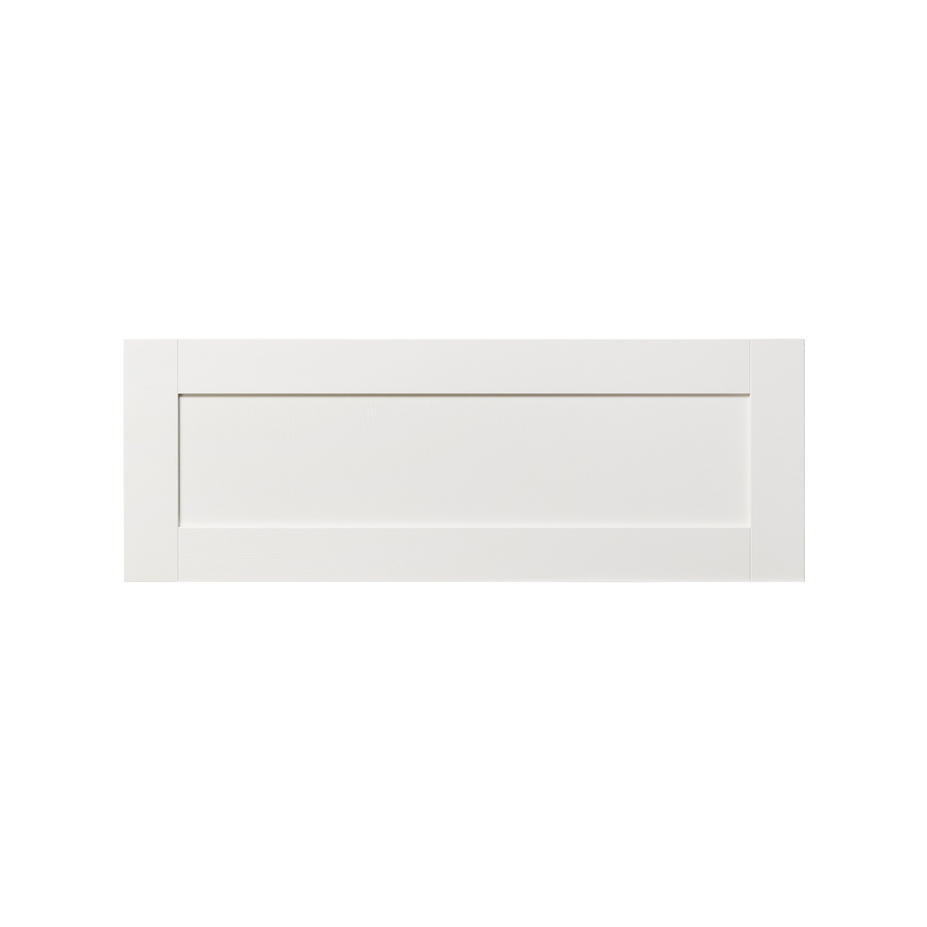 GoodHome Alpinia Matt ivory wood effect Drawer front, bridging door & bi fold door, (W)1000mm (H)356mm (T)18mm