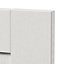 GoodHome Alpinia Matt ivory wood effect Drawer front, bridging door & bi fold door, (W)600mm (H)356mm (T)18mm
